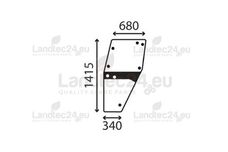 Türscheibe links für DEUTZ FAHR Traktor 04345887, 04347304, 04347340, 380/04347340, 4340505, 4345887, 4347304, 4347340